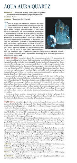 Aqua Aura Metaphysical Properties Book of Stones
