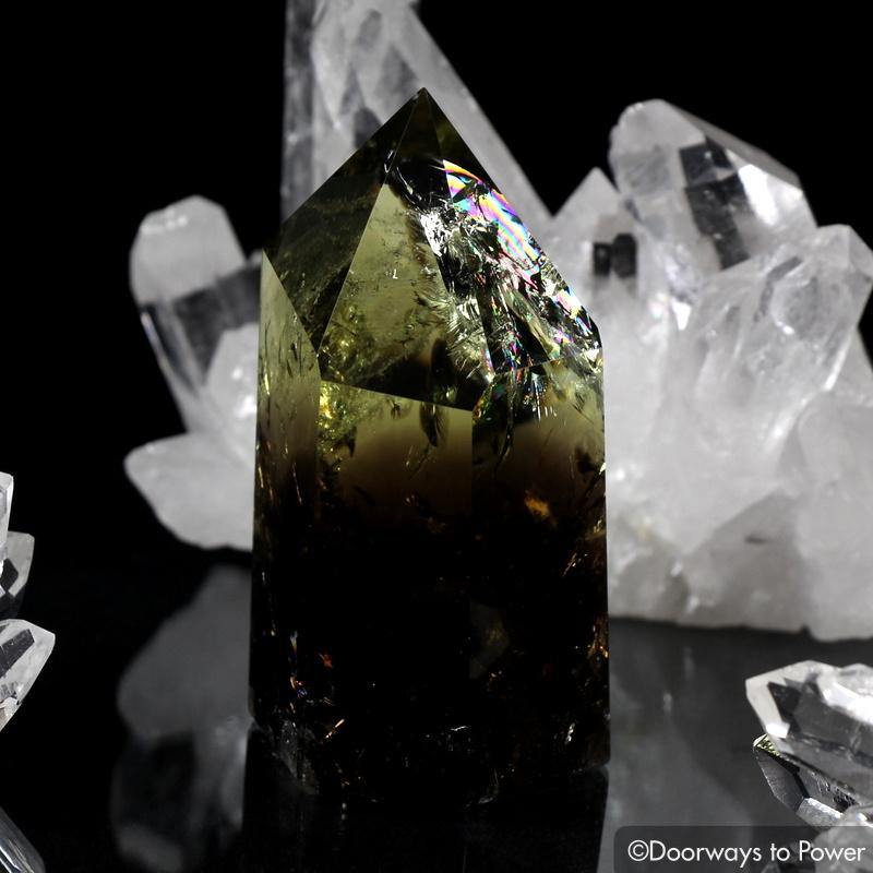 Citrine Smoky Phantom Quartz Isis Crystal w/ Rainbows