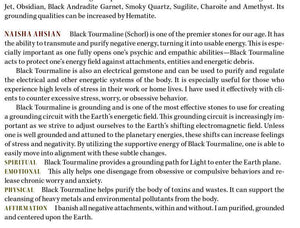 Black Tourmaline Crystal & Protection Gemstone