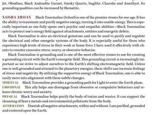 Black Tourmaline Protection Crystal A+++
