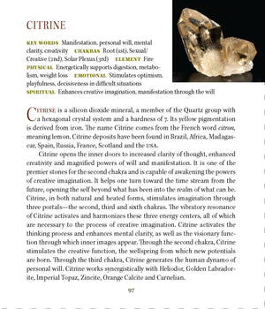 Citrine Properties Book of Stones