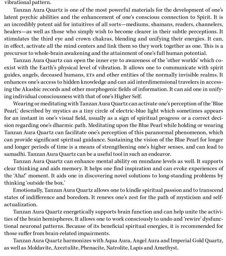 Tanzan Aura Metaphysical Properties