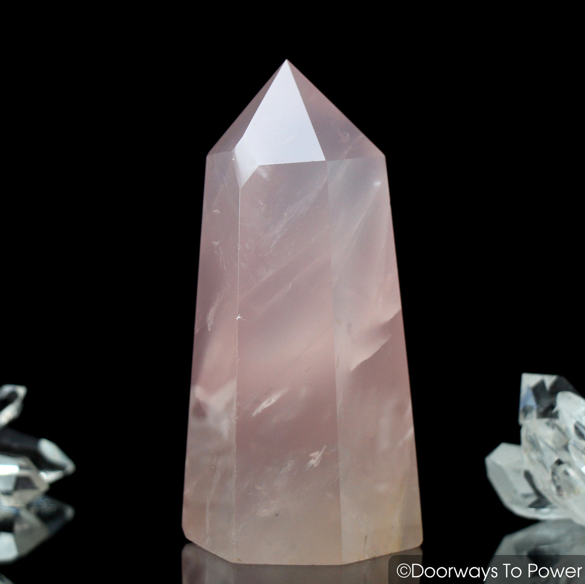 John of God Crystal Rose Quartz Casa Crystal Generator Point 'Manifest Spirit Isis'