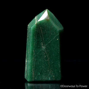 John of God Casa Crystal Green Aventurine & Pyrite Channeler