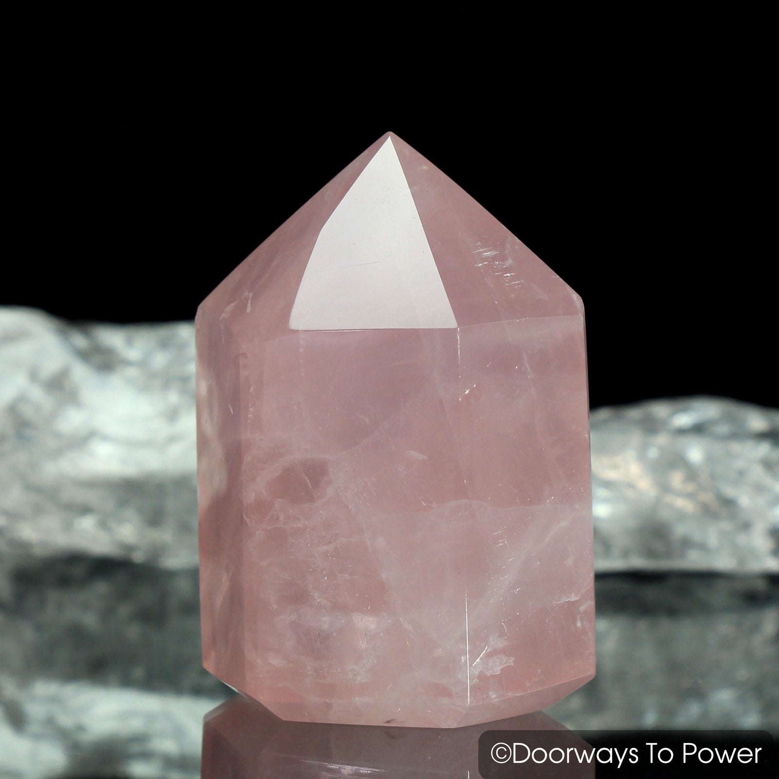 John of God Rose Quartz Casa Generator Crystal Point