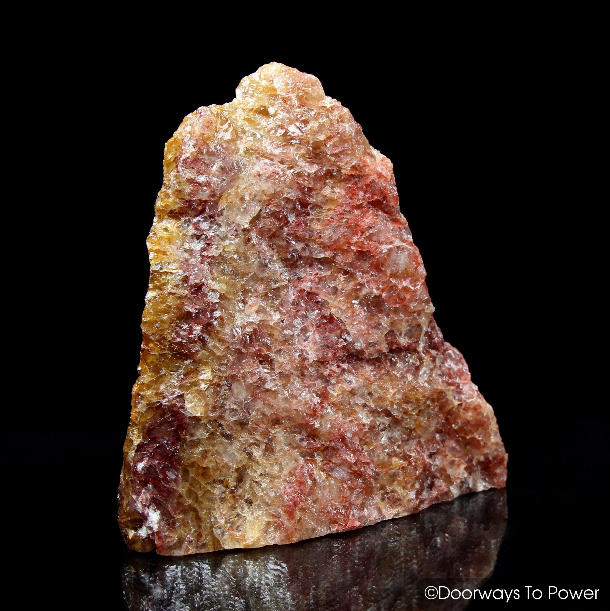 Himalaya Red Gold Azeztulite Crystal Altar Stone Large