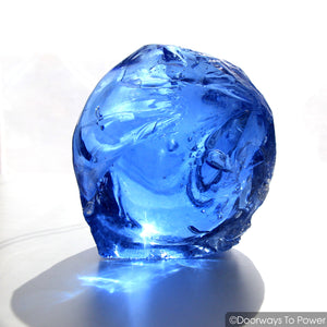 Original Lady Nellie Blue Monatomic Andara Crystal 'Heart' Rare & Special 