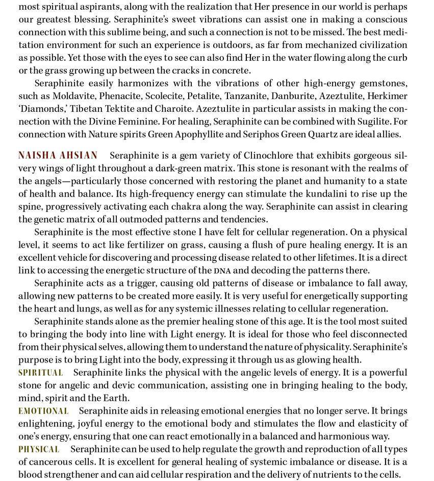 Seraphinite Properties