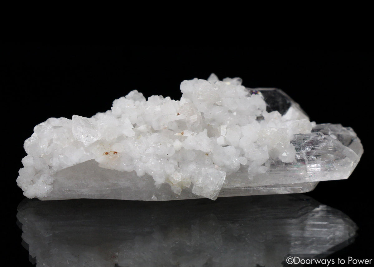 Danburite Twin Quartz Record Keeper Crystal with Rainbows A++