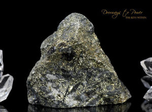 Healers Gold Crystal Altar Stone 'Alchemy & Abundance'