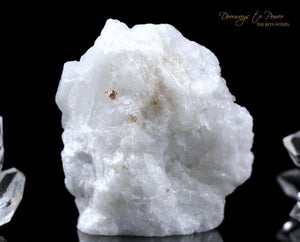 White Azeztulite Crystal Altar Stone