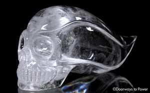LeMurian Traveler Master Quartz Crystal Skull 'Dreamer' Hand Carved by Leandro De Souza