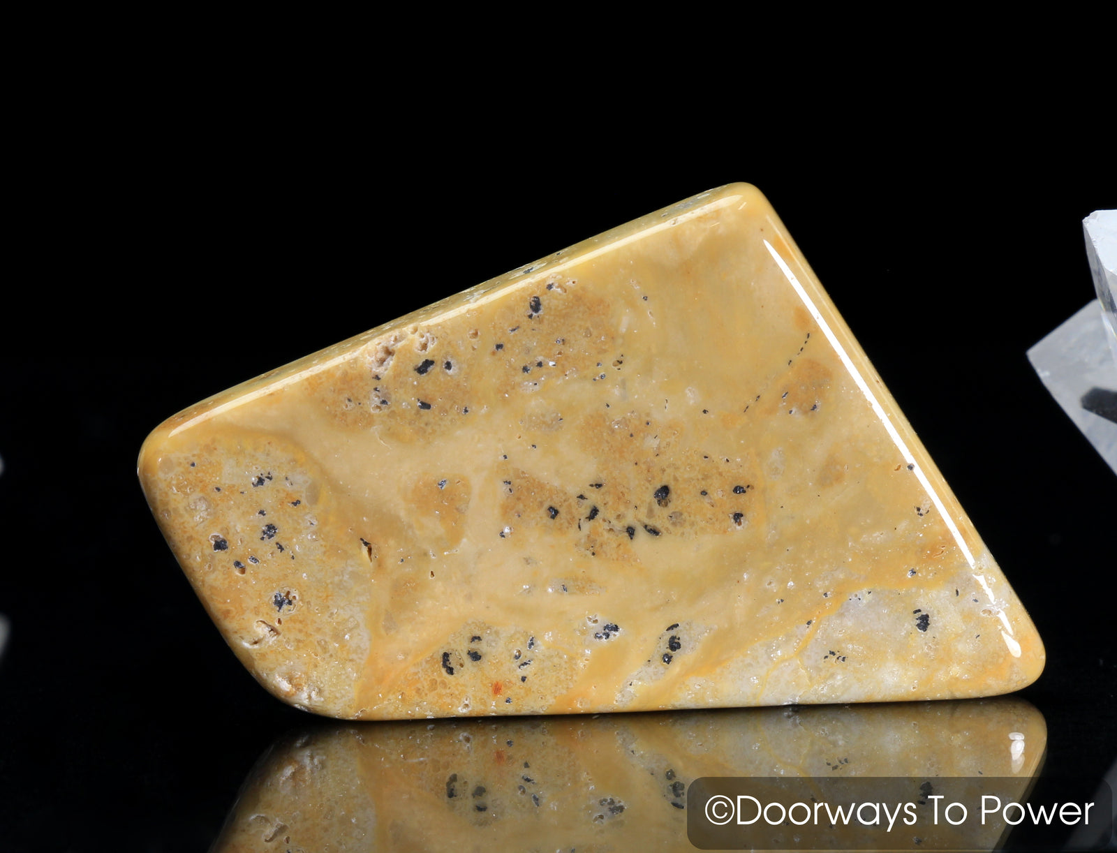 Lemurian Gold Azeztulite Quartz Crystal Tumbled & Polished