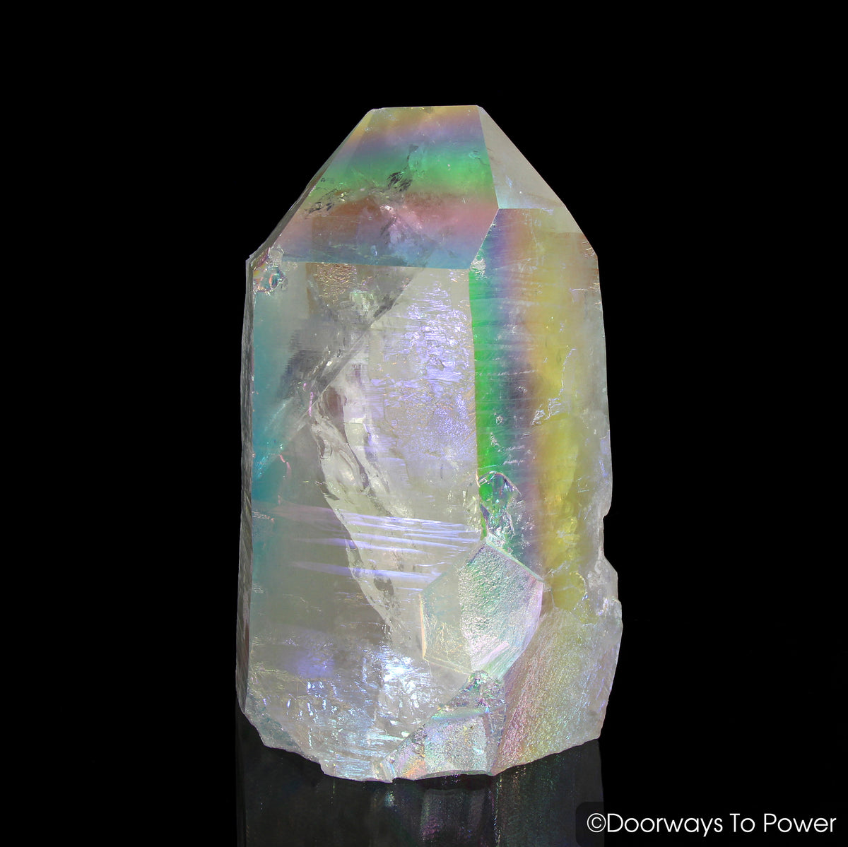 Angel Aura Lemurian Seed Pleiaidan Starbrary Record Keeper Manifest Spirit Crystal Point "Heavenly Realm" 7 lbs