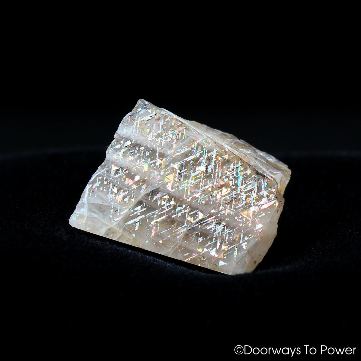 Rainbow Lattice Sunstone Gemstone