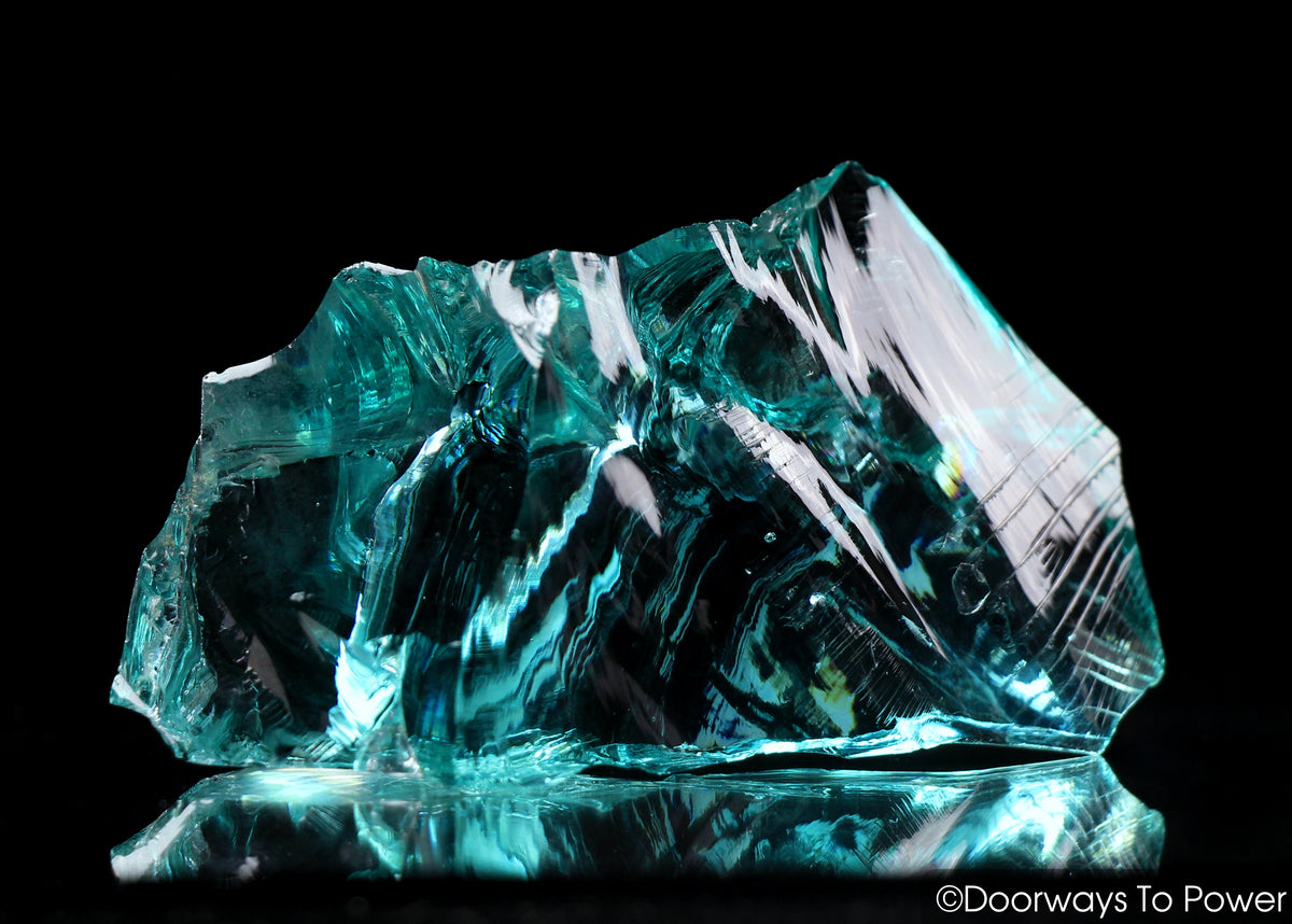 Aqua Serenity Monatomic Andara Crystal 'Atlantean Hologram' w/ Rainbows (Rare & Special)