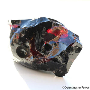 Bi Color Iridium Black King Solomon Andara Crystal (Ultra Rare)