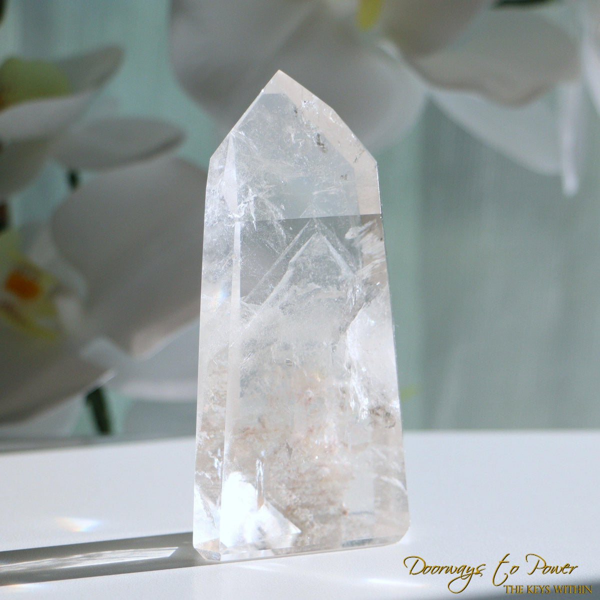 White Phantom Quartz Point
