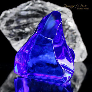 Siberian Blue Quartz Crystal Altar Stone