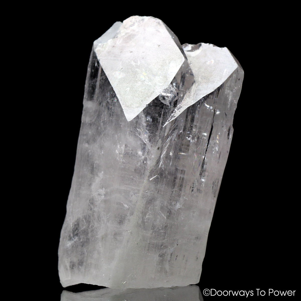 Danburite Twin Soul Quartz Crystal w/ Rainbows 'BELOVED'