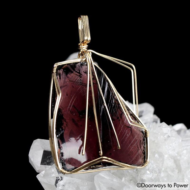 Power of Kings Andara 14k Gold Crystal Pendant