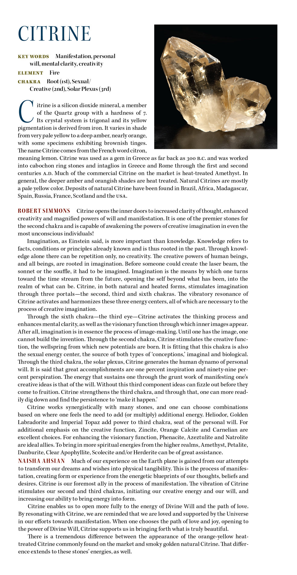Citrine Metaphysical Properties
