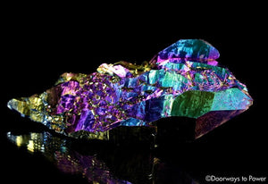 Titanium Aura Quartz DT Master Record Keeper Crystal 'Frequency Shifter'