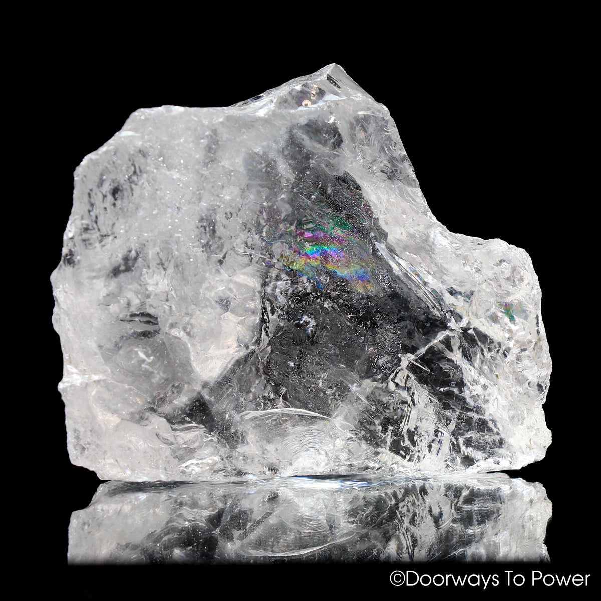 Satyaloka Clear Azeztulite Quartz Crystal Altar Stone
