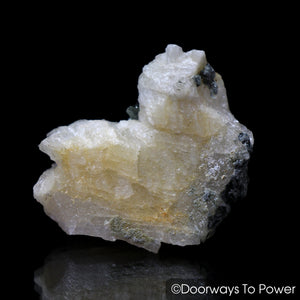Russian Phenacite Crystal Heart Specimen w/ Seraphinite
