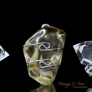 Golden Labradorite Crystal Pendant