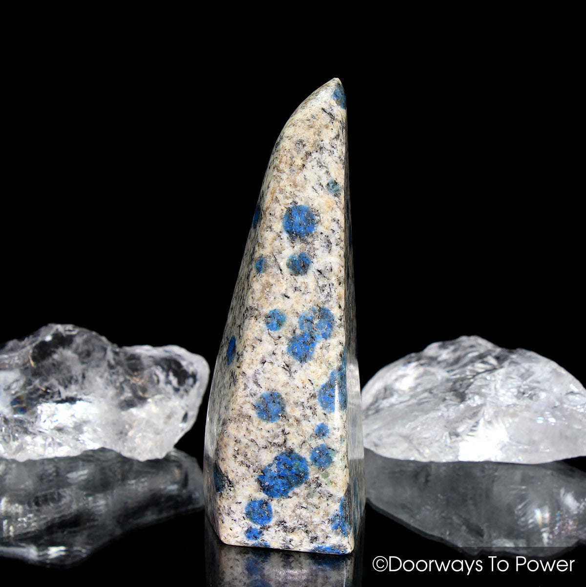 K2-Stone Himalayan Crystal Altar Stone w/ Azurite