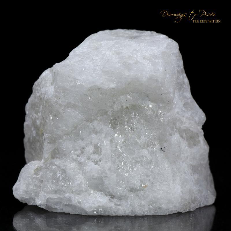 White Azeztulite Crystal Altar Stone