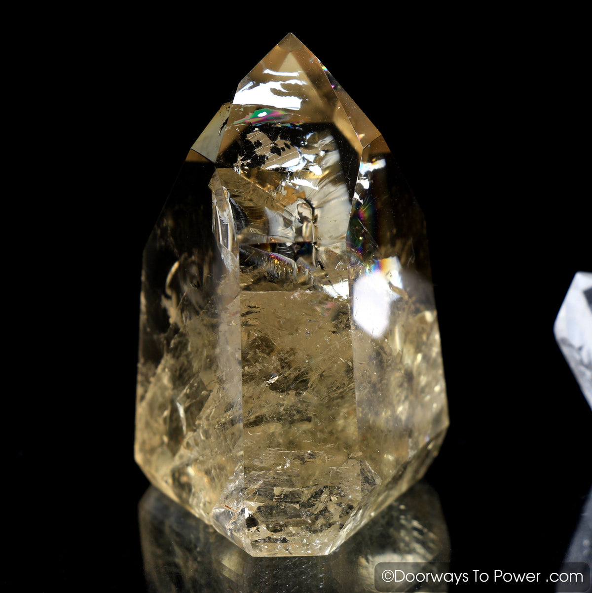 John of God Crystal Citrine Temple Heart Dow 'Manifest' Casa Crystal