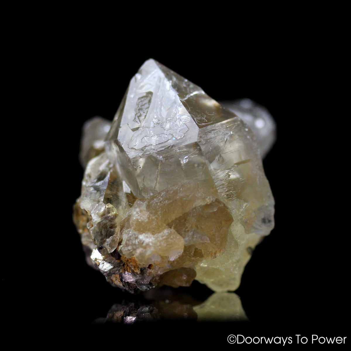 Golden Azeztulite Quartz Crystal Tantric Twin Azozeo Activated RARE