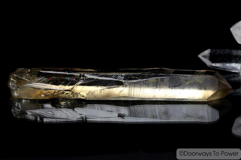 John of God Citrine Quartz Crystal Healing Wand 