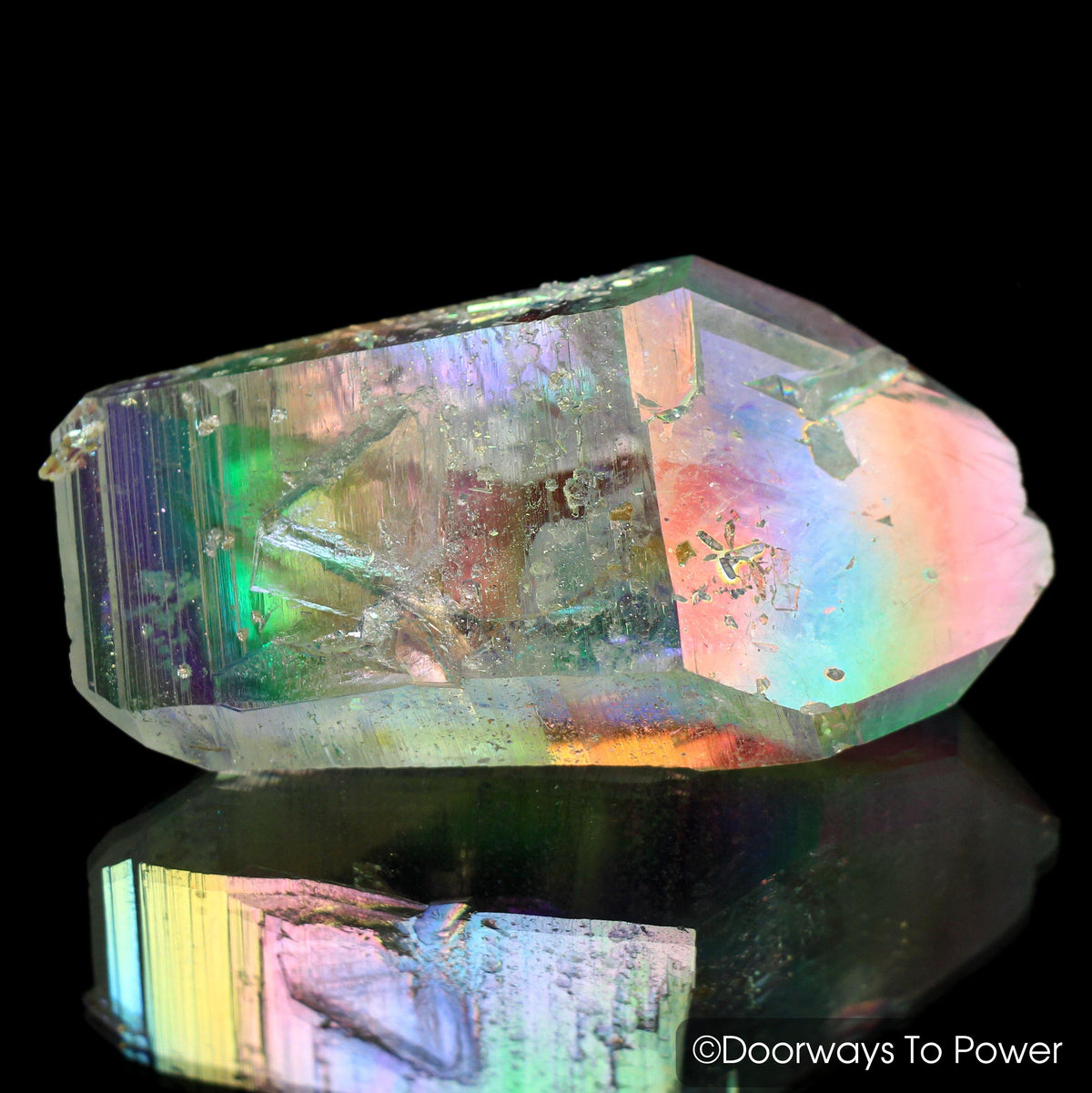 Angel Aura Lemurian Light Quartz Record Keeper Crystal 