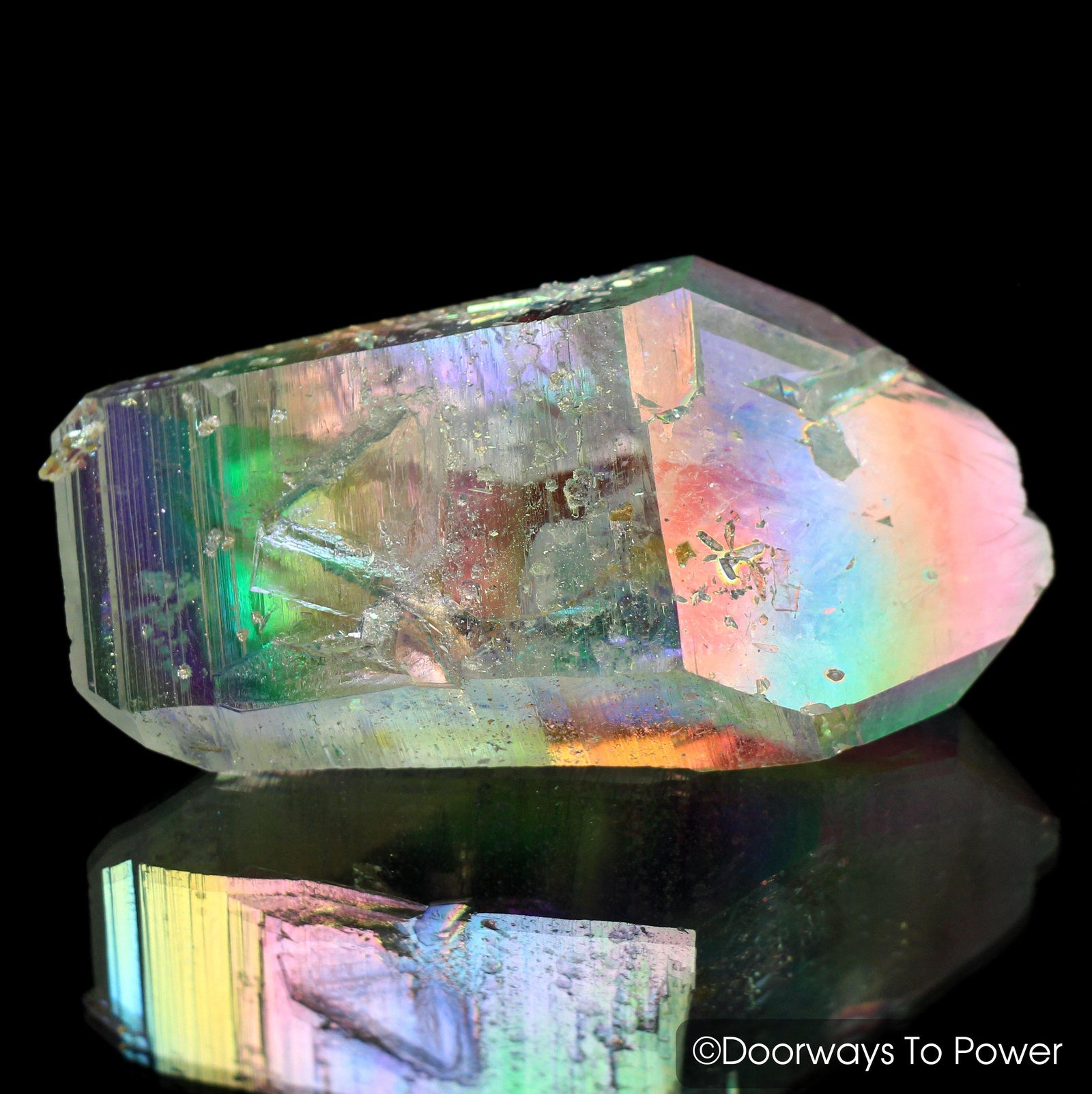 Angel Aura Lemurian Light Quartz Record Keeper Crystal 