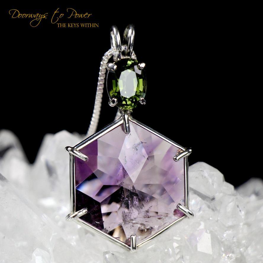 Amethyst Flower of Life Pendant