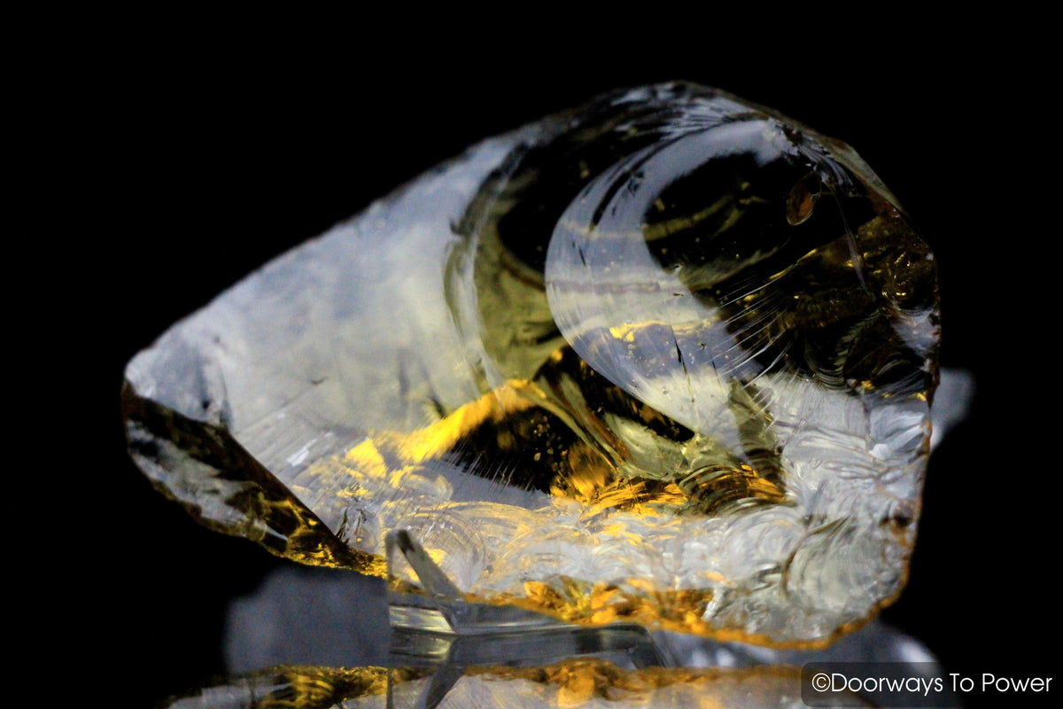 Lemurian Amber Monatomic Andara Crystal