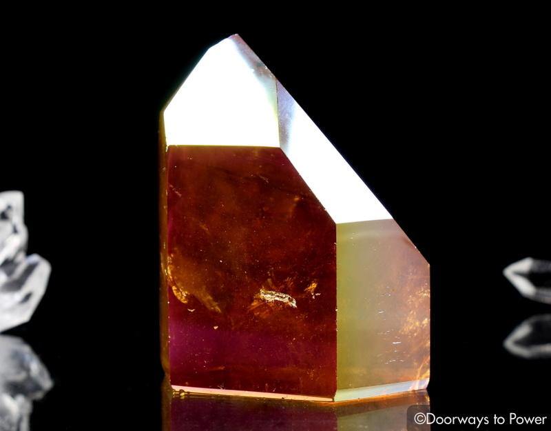 Golden Aura Lemurian Quartz Portal Time Link Isis Crystal