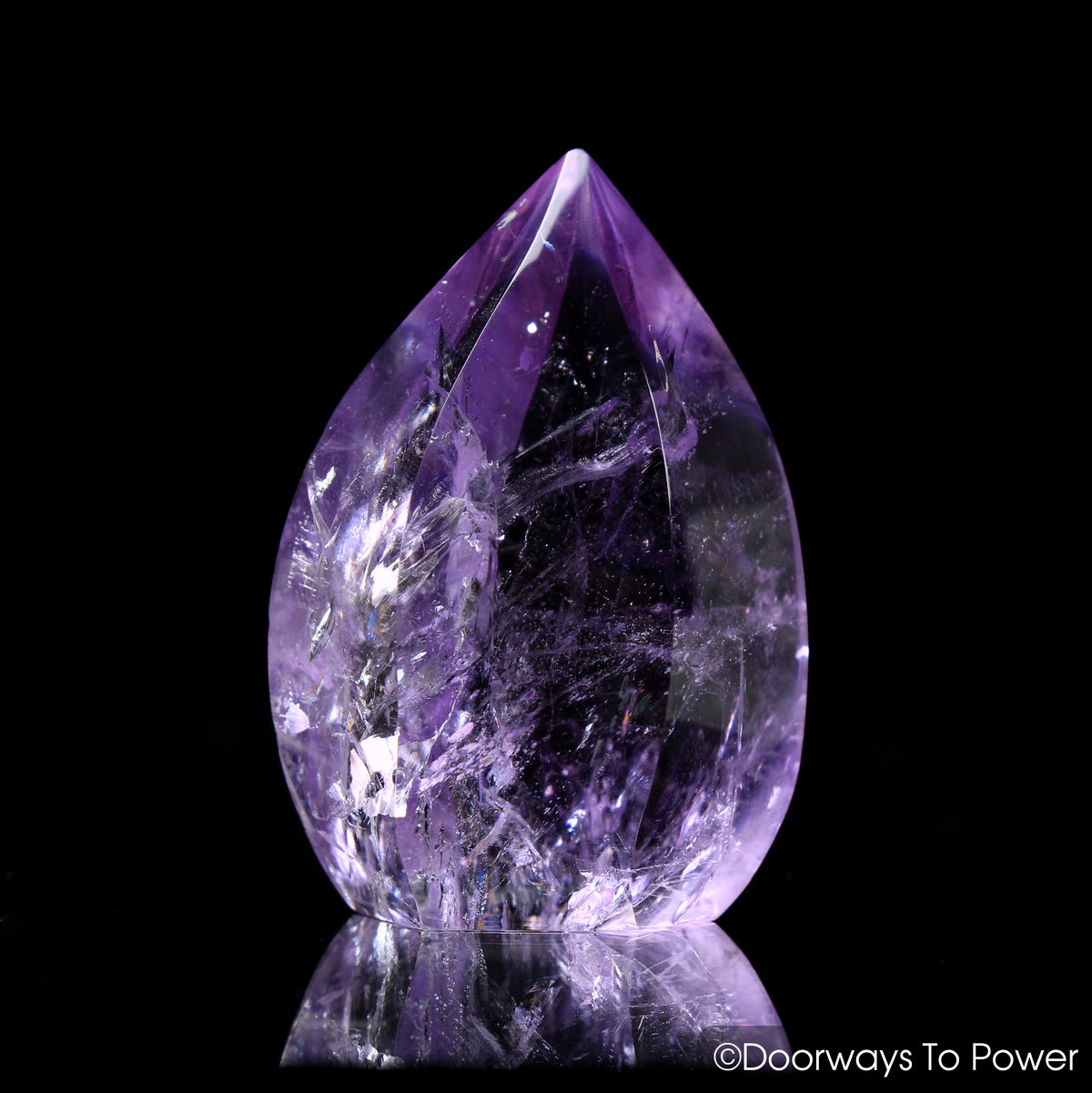 John of God Crystal Amethyst Casa Crystal Point 'Rainbow Warrior'