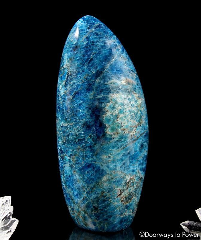 Blue Apatite Crystal Altar Stone 'Multiple Levels of Consciousness'