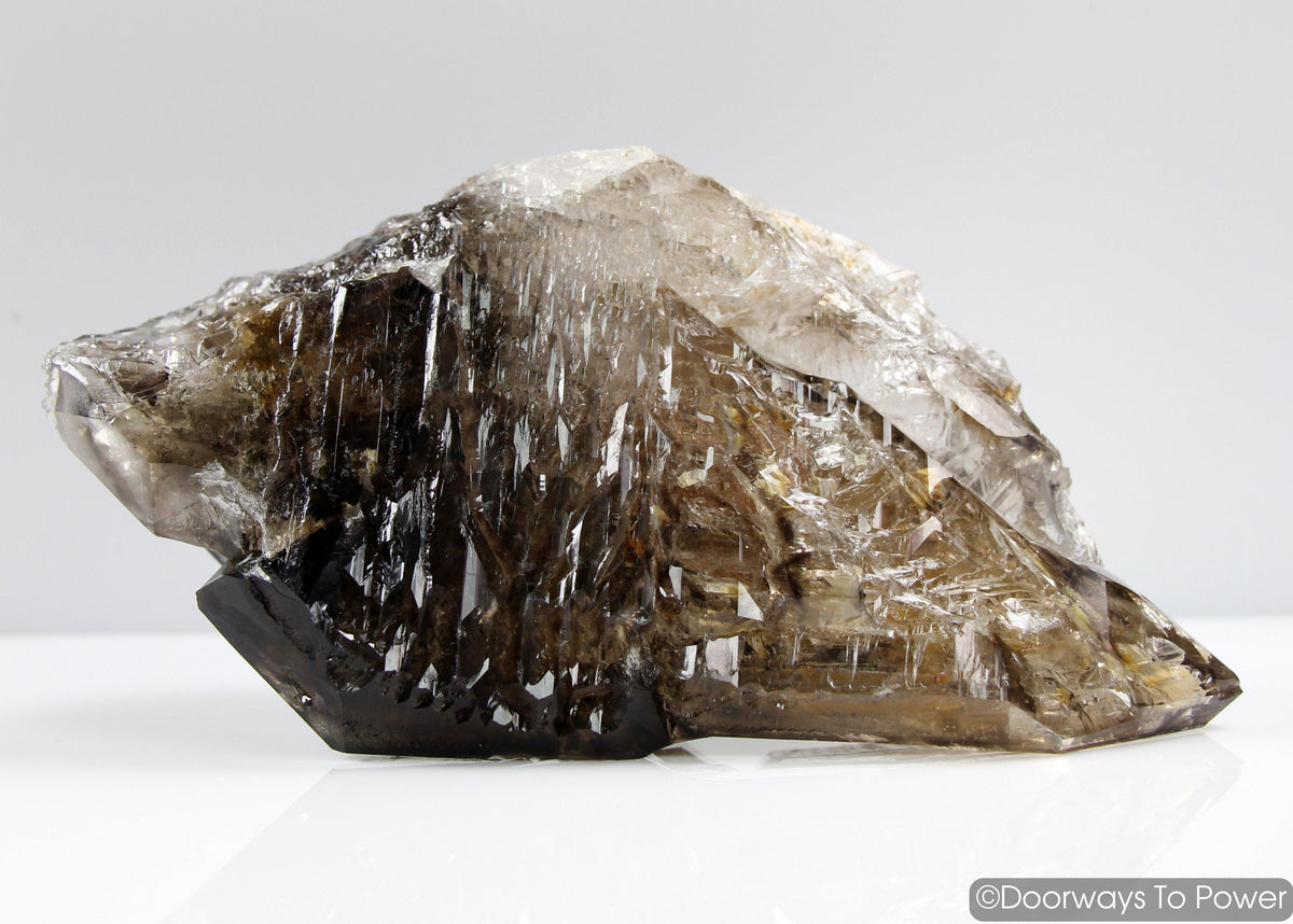 Smoky Elestial Quartz Tantric Twin Crystal Record Keeper 'Portals of Ancient Knowledge'