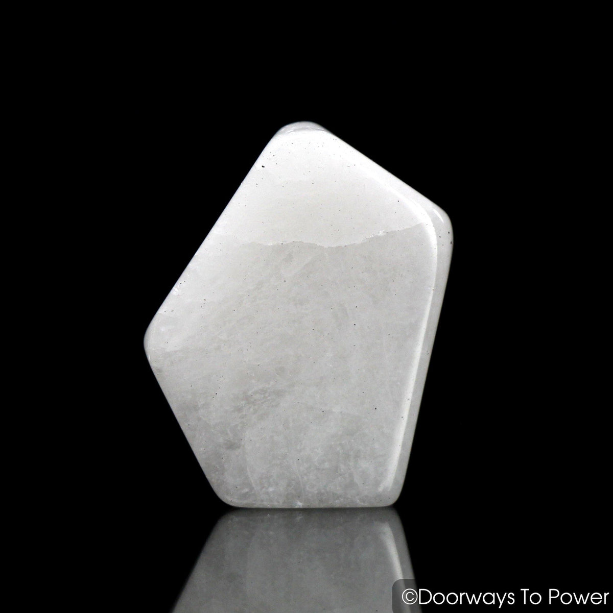 White Azeztulite Crystal Tumbled & Polished