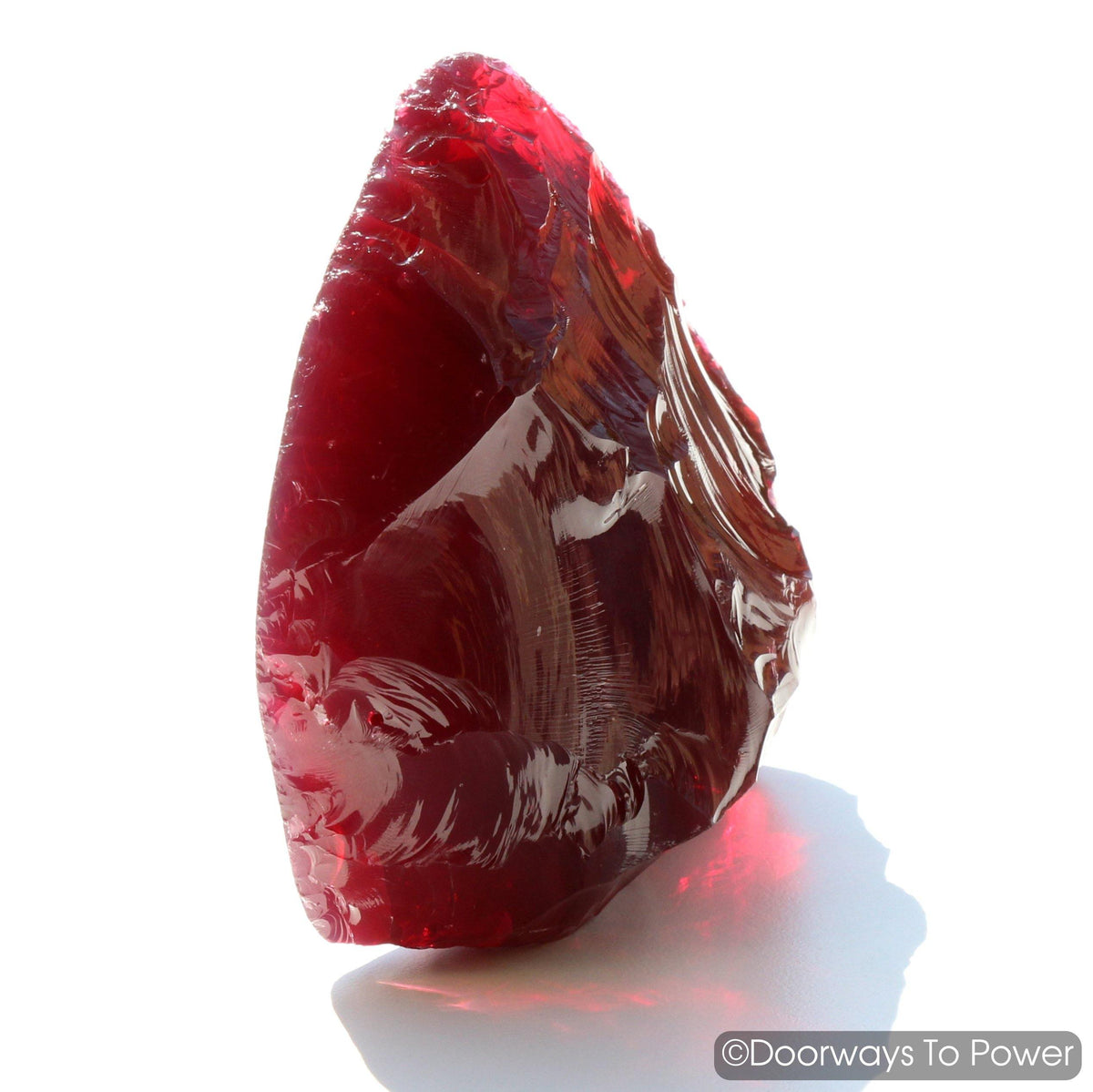 Raspberry Forte Veritas Monatomic Andara Crystal Sculpture