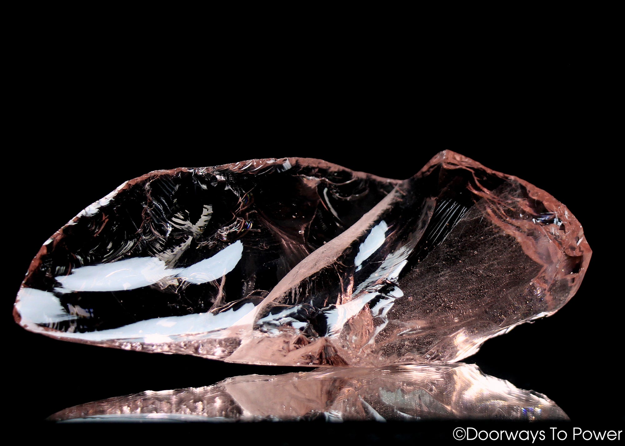 HGW Pink Ray Monatomic Andara Crystal Wand 'Heart of God Within'