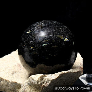 Nuummite Crystal Gemstone Sphere