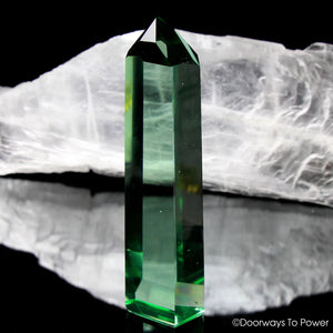 John of God Blessed Green Obsidian Crystal 