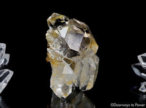 Herkimer Diamond DT Record Keeper Twin Crystal Cluster