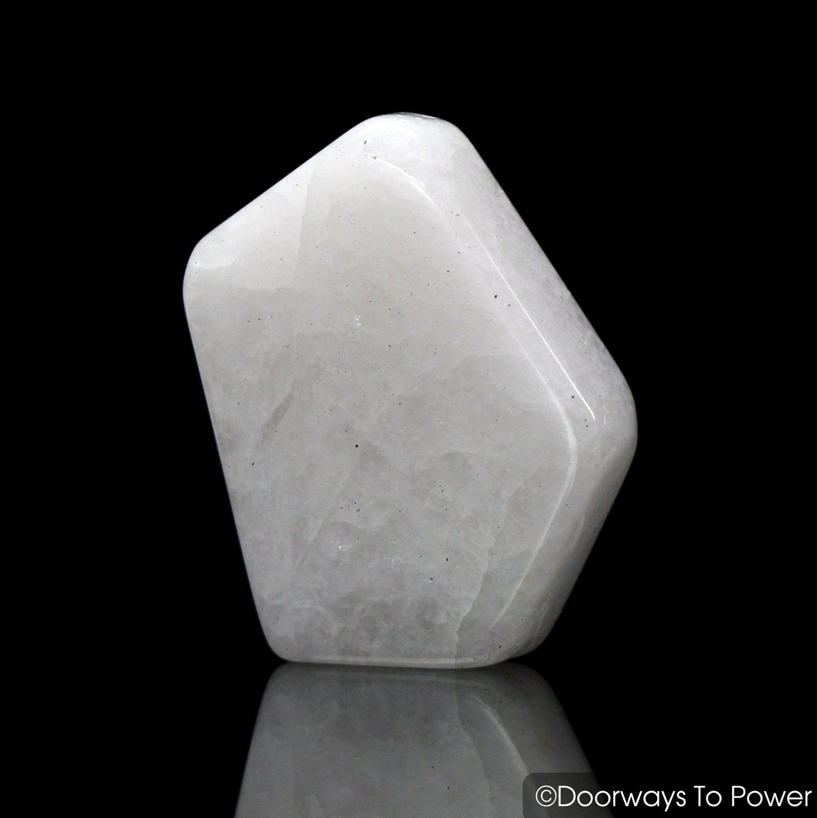 White Azeztulite Crystal Tumbled & Polished